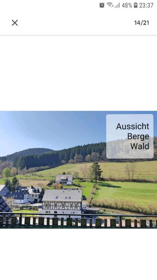 4 Erw. 1 Ki. Ski Entspannung Terasse Ausblick Schmallenberg Kültér fotó